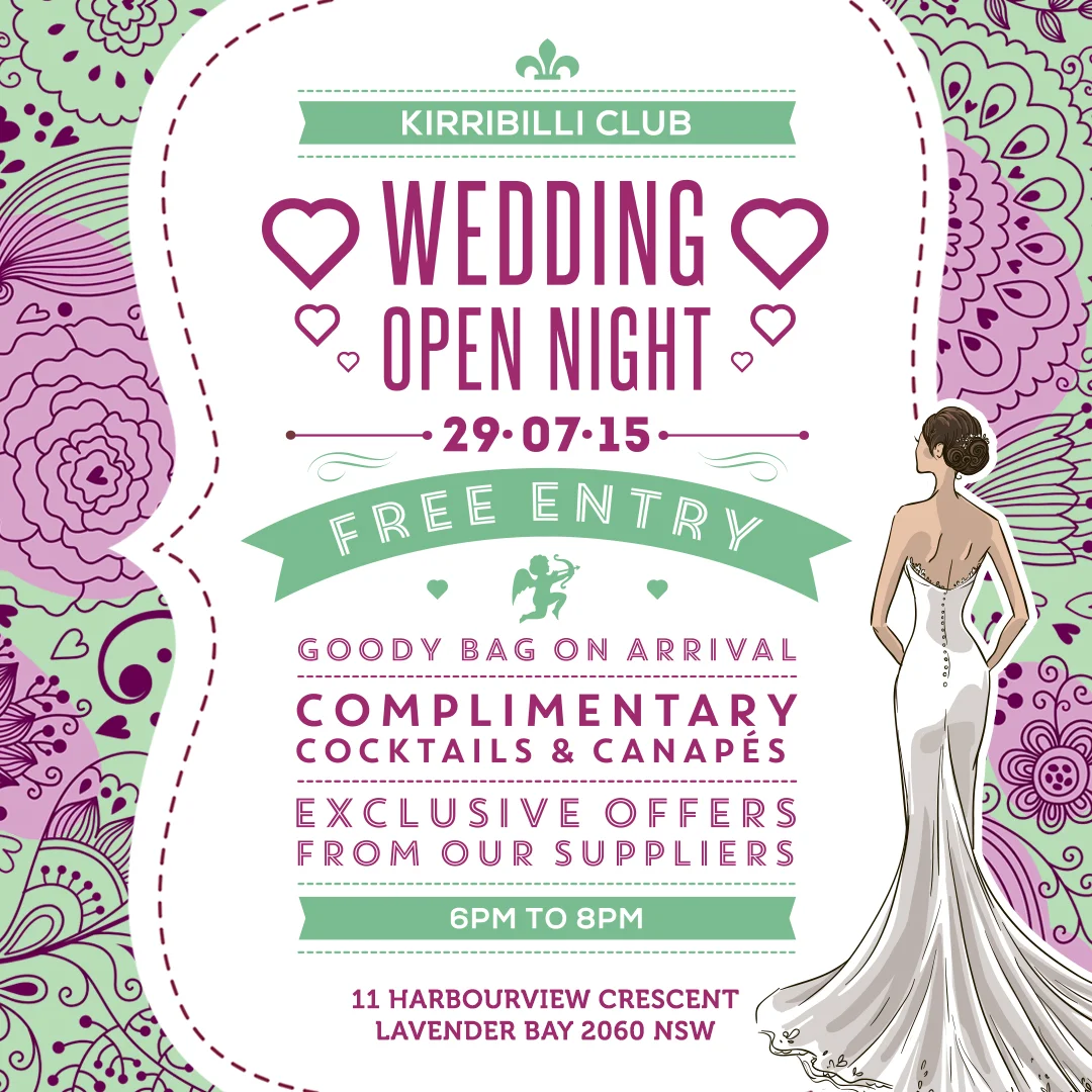 Kirribilli Club Wedding Open Day