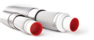 50mm pre-packed well with stainless screens. Consists of a slotted PVC well screen pipe surrounded by stainless steel mesh.