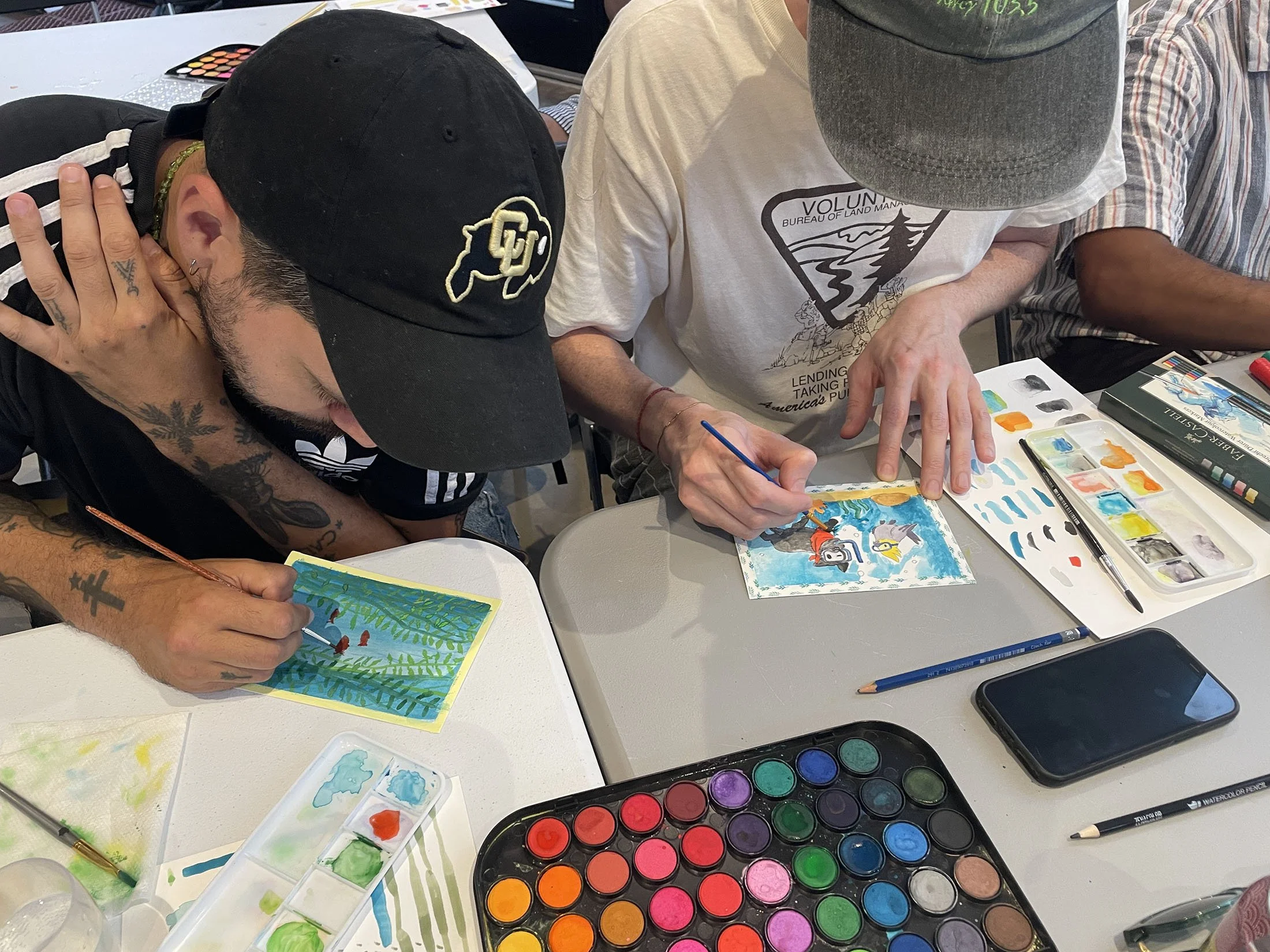 Students, Nature in Art class