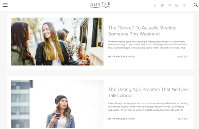 A couple of articles I've written for Bustle.com