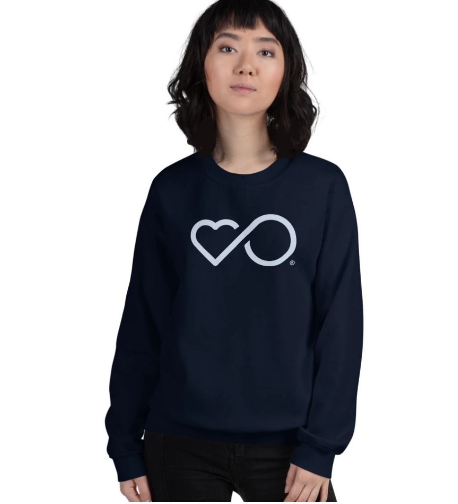 Infinity Heart Big Logo Unisex Sweatshirt (Multiple Colors)