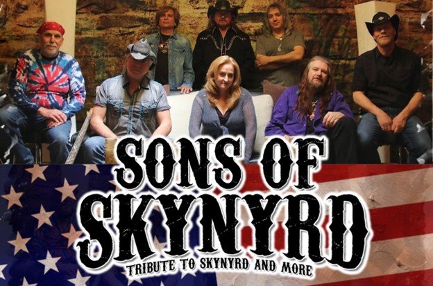 SONS OF SKYNYRD TRIBUTE TO SKYNYRD AND MORE! Saturday July 13 2024 @ 8:00 PM