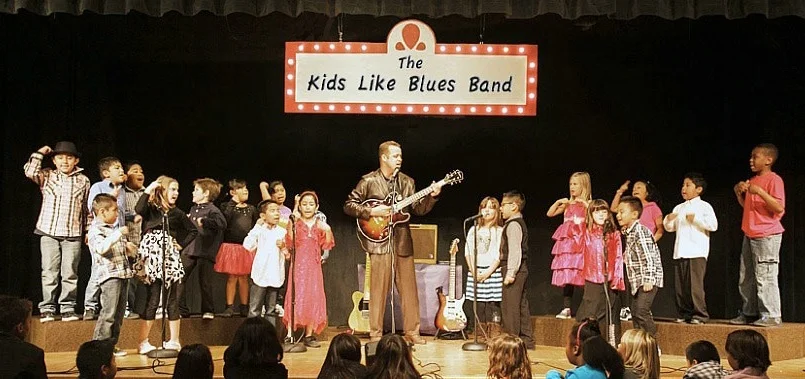 Jon Schwartz & The Kids Like Blues Band Program:  How technology and music help children learn 