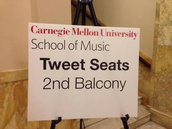 CMU School of Music Tries Tweet Seats