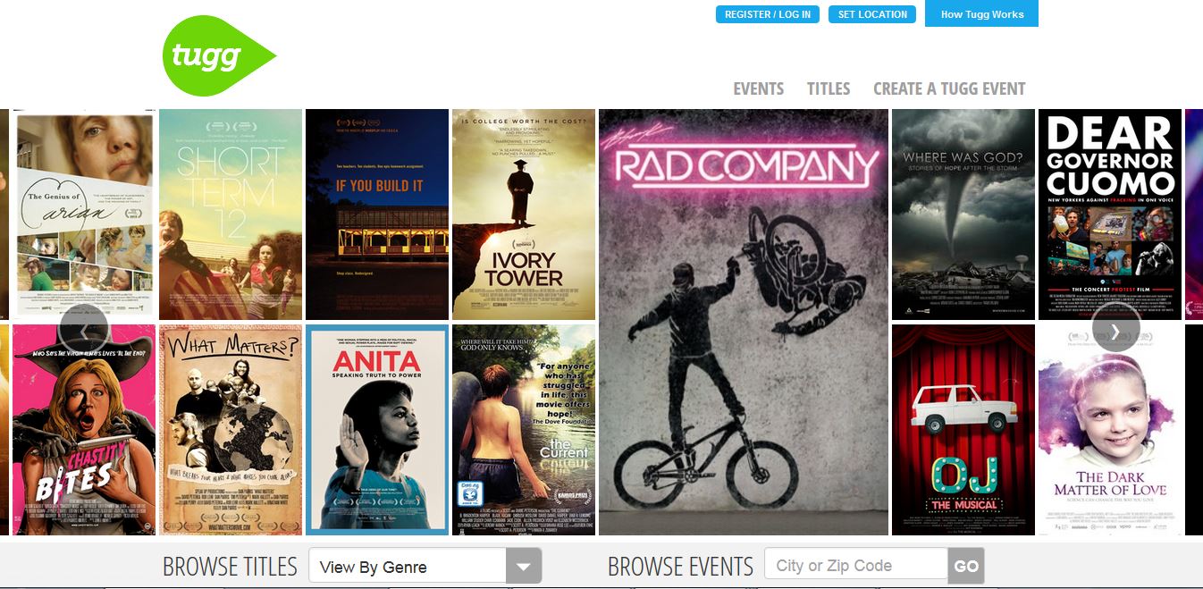 Tugg: An Easy Way to Host a Movie Screening of Independent and Emerging Filmmakers