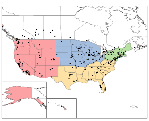 Chart 1: Regional Distribution of Survey Respondents