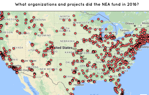 Interactive Map: Who Received NEA Grants In 2016?