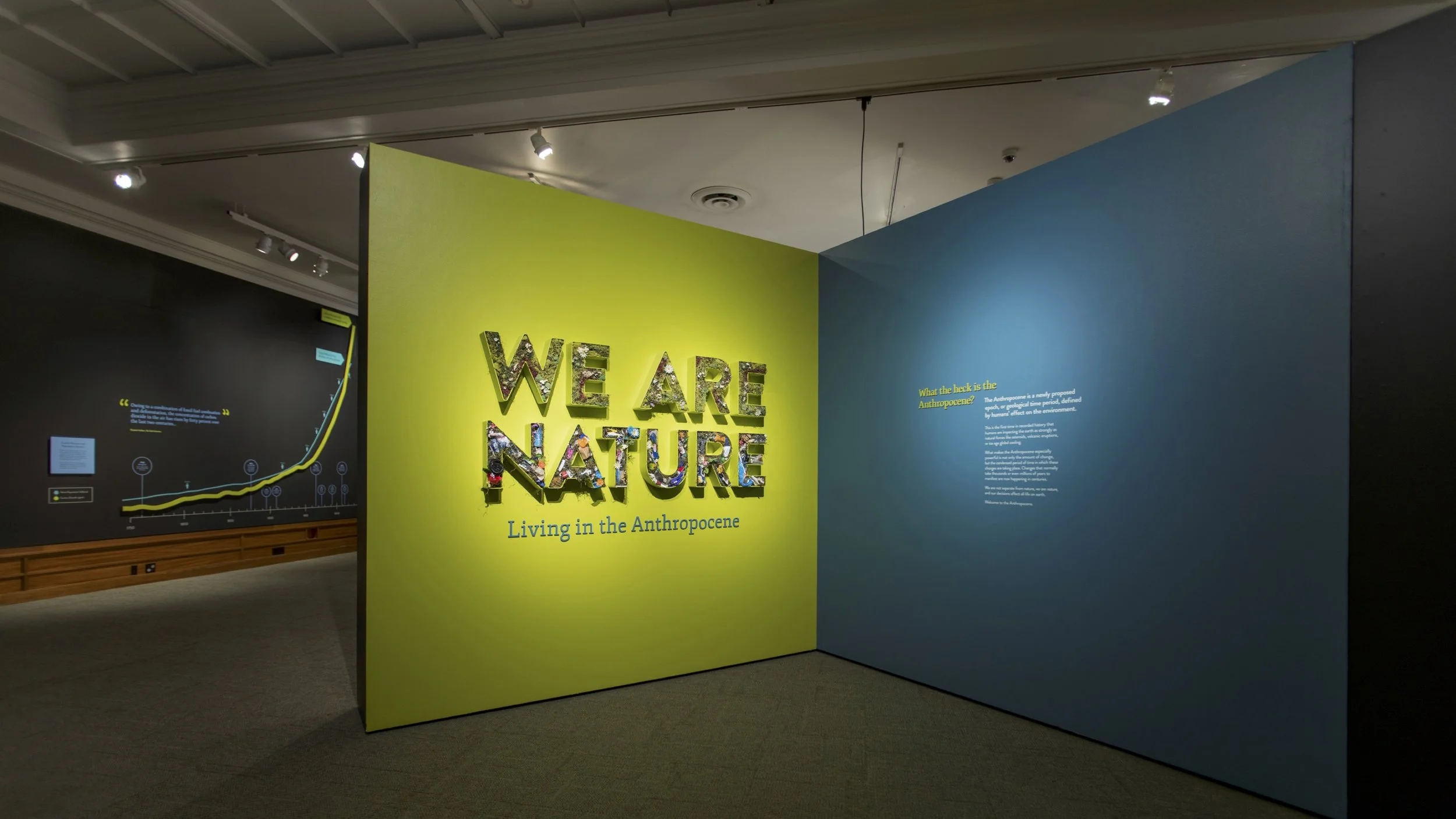 Entrance to the We Are Nature exhibit at the Carnegie Museum of Natural History, 2017. Image Credit: Author