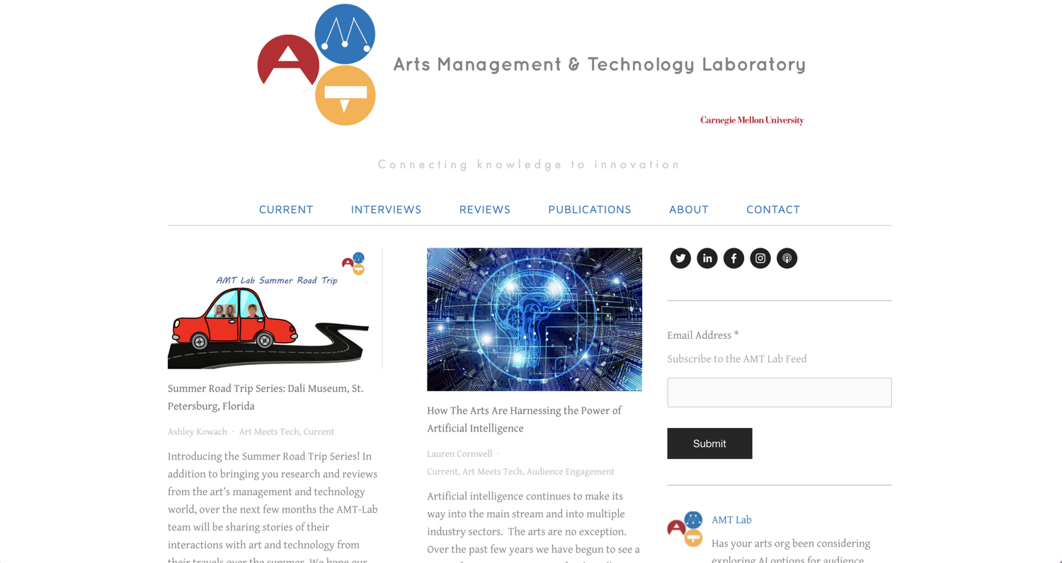 Best Practices in Website Redesign: Inside AMT Lab's Refresh — Arts ...