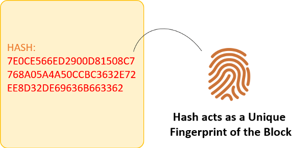 Figure 3: Illustration of blockchain hash. Source: Guru99.