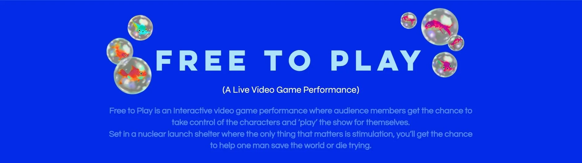 Free to Play: A Live Video Game Performance