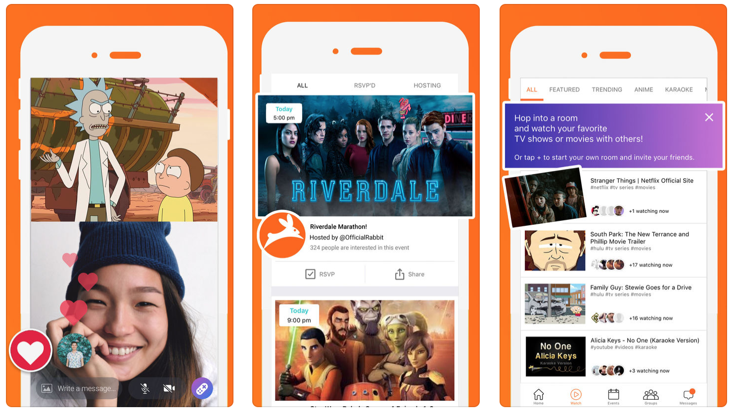 Rabbit Social Streaming iOS app.png