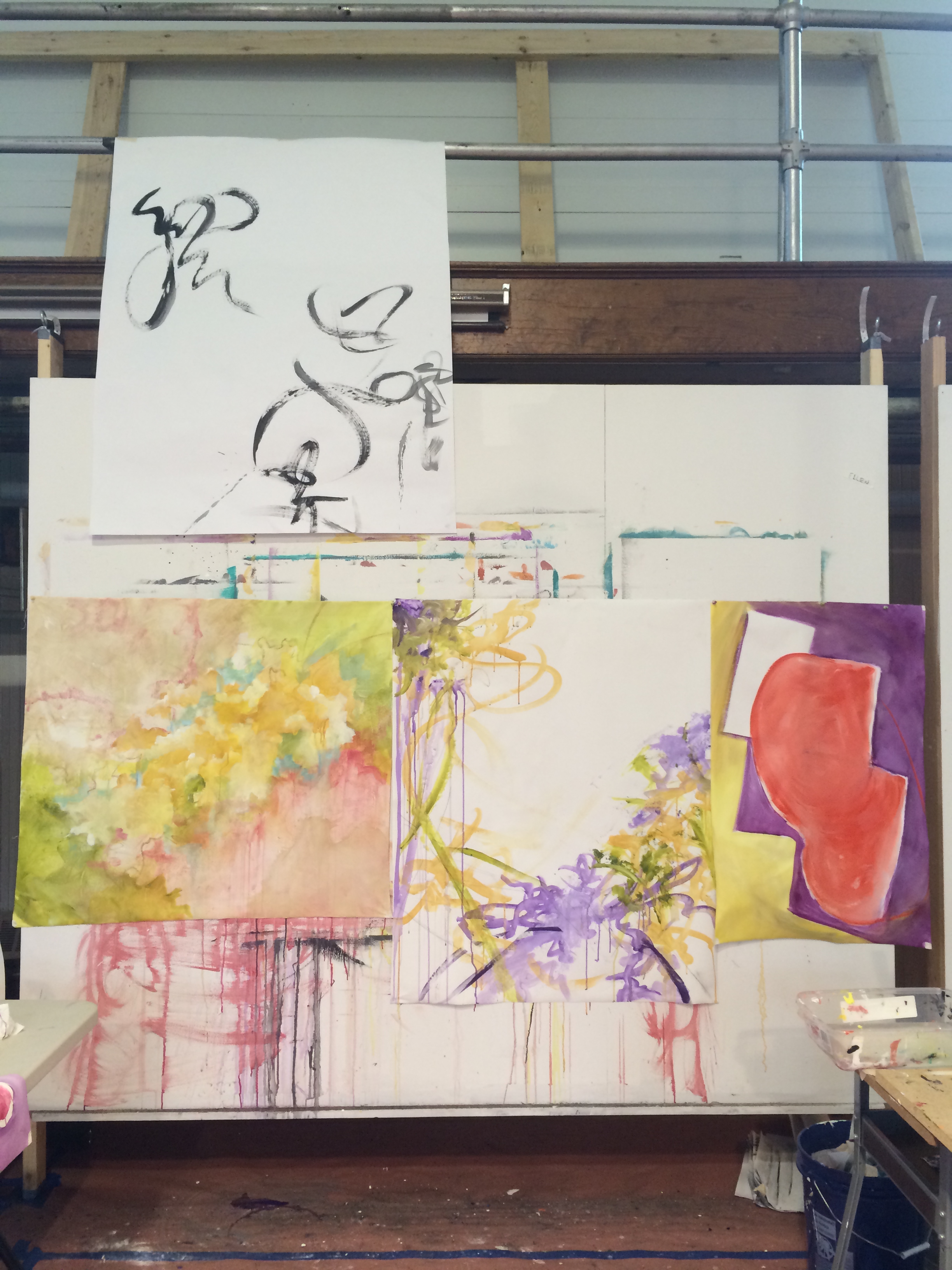 Some of my work from the week...I can "feel me" in some of it, others....who knows where it came from....but that's part of the adventure of working intuitively!