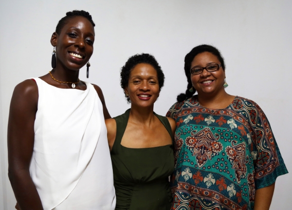 Fatima Friday, MEd, Lisa Allen-Agostini and me in the middle