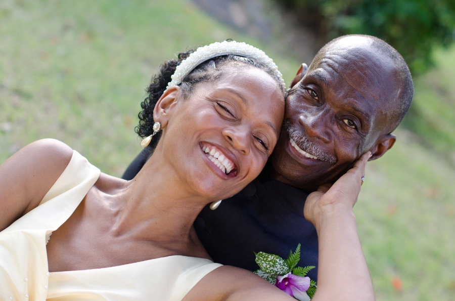 Blissfully happy on our special day.