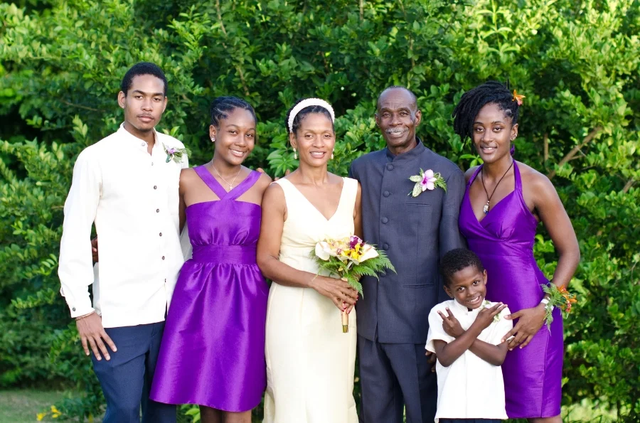 Hasani, Sharifa, me, Ferron, Malaika and Kalonji as we celebrated our renewal of ours vows on our 25th Anniversary.