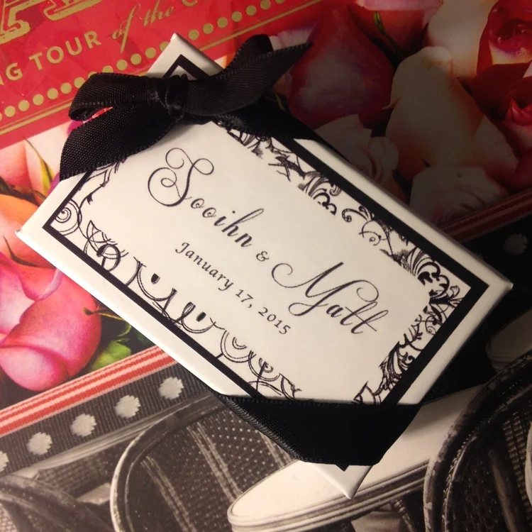 Personalized Two-Piece Wedding Favors