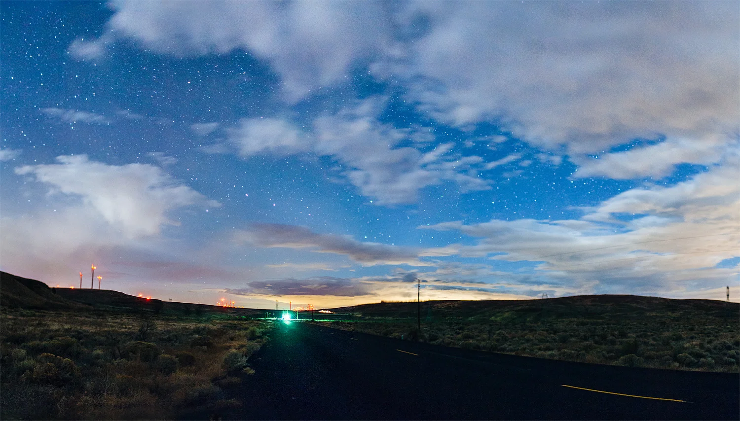 Deserted Oregon road
