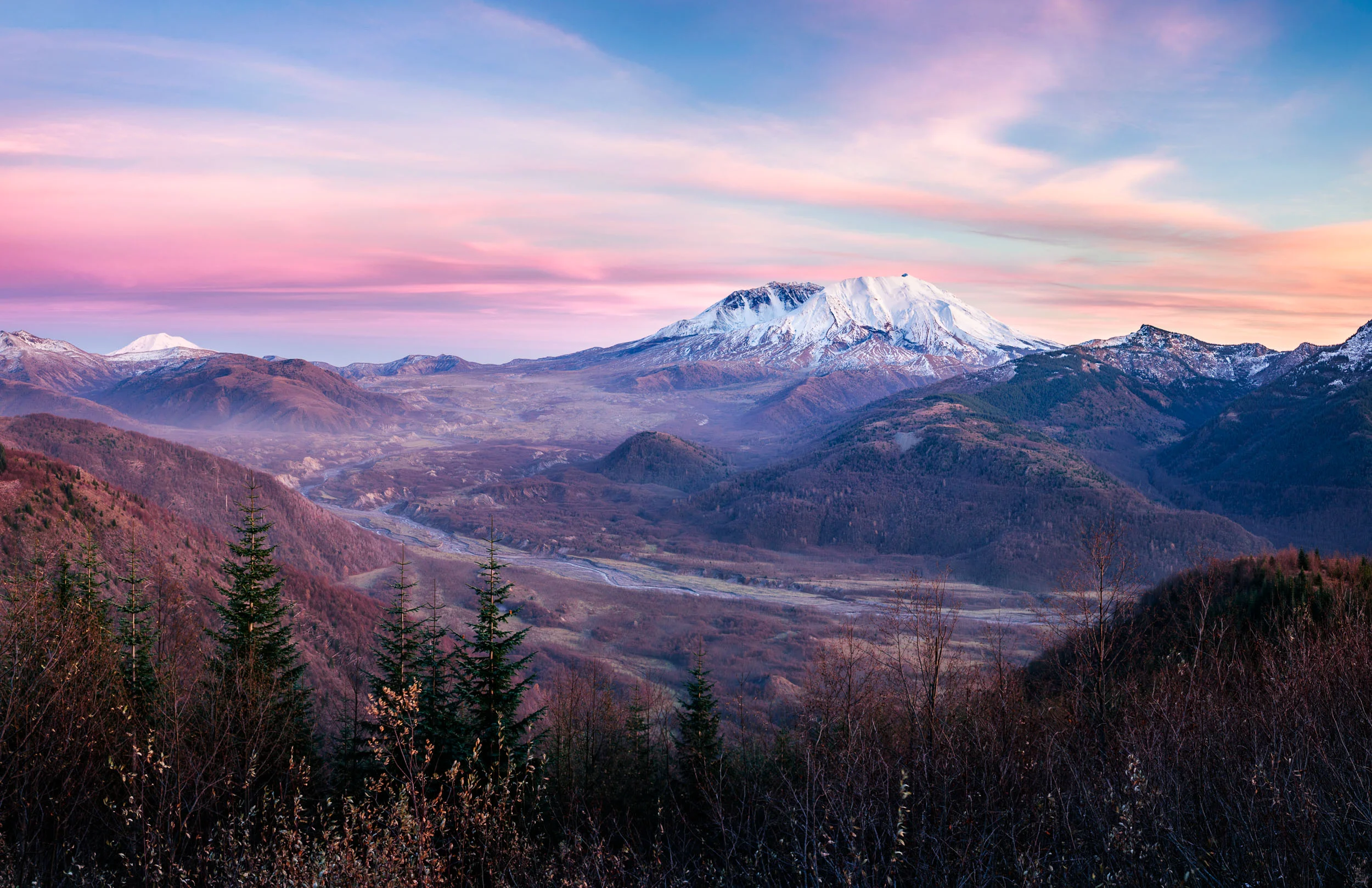 Mt St Helens Sunset