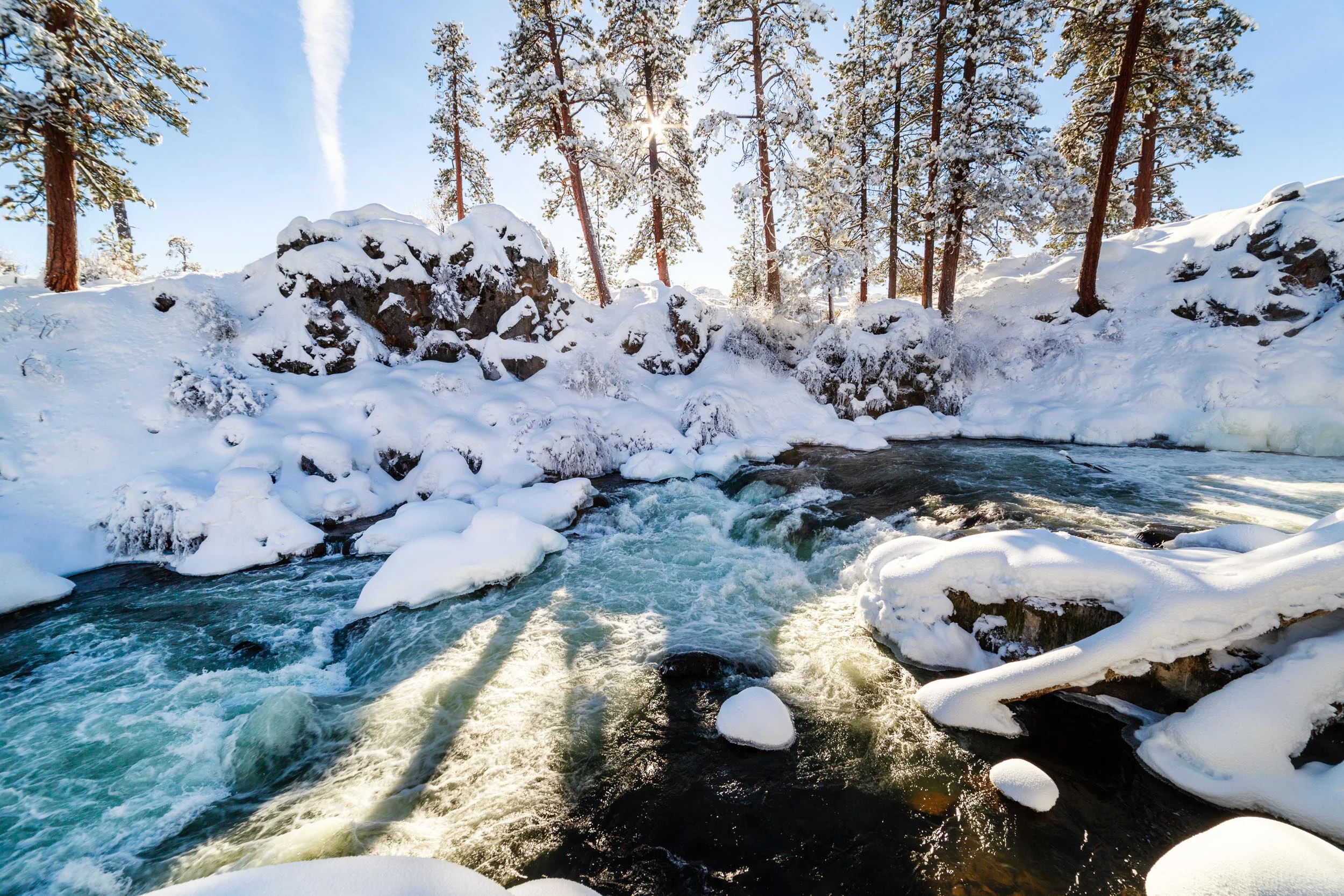 Snowy Deschutes River