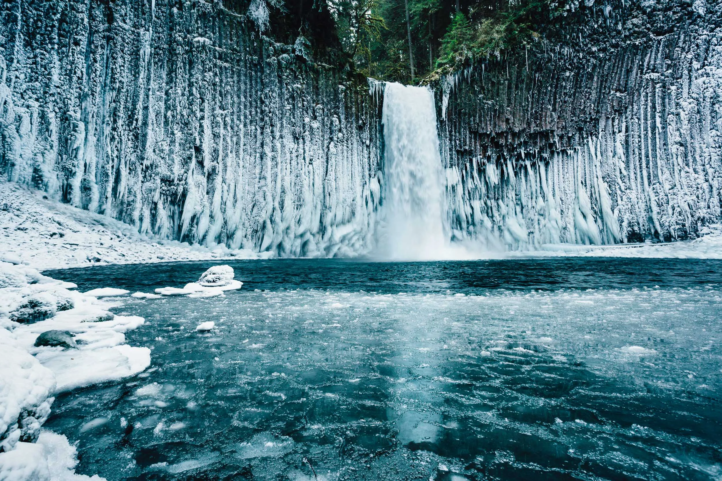Icy Waterfall Pool