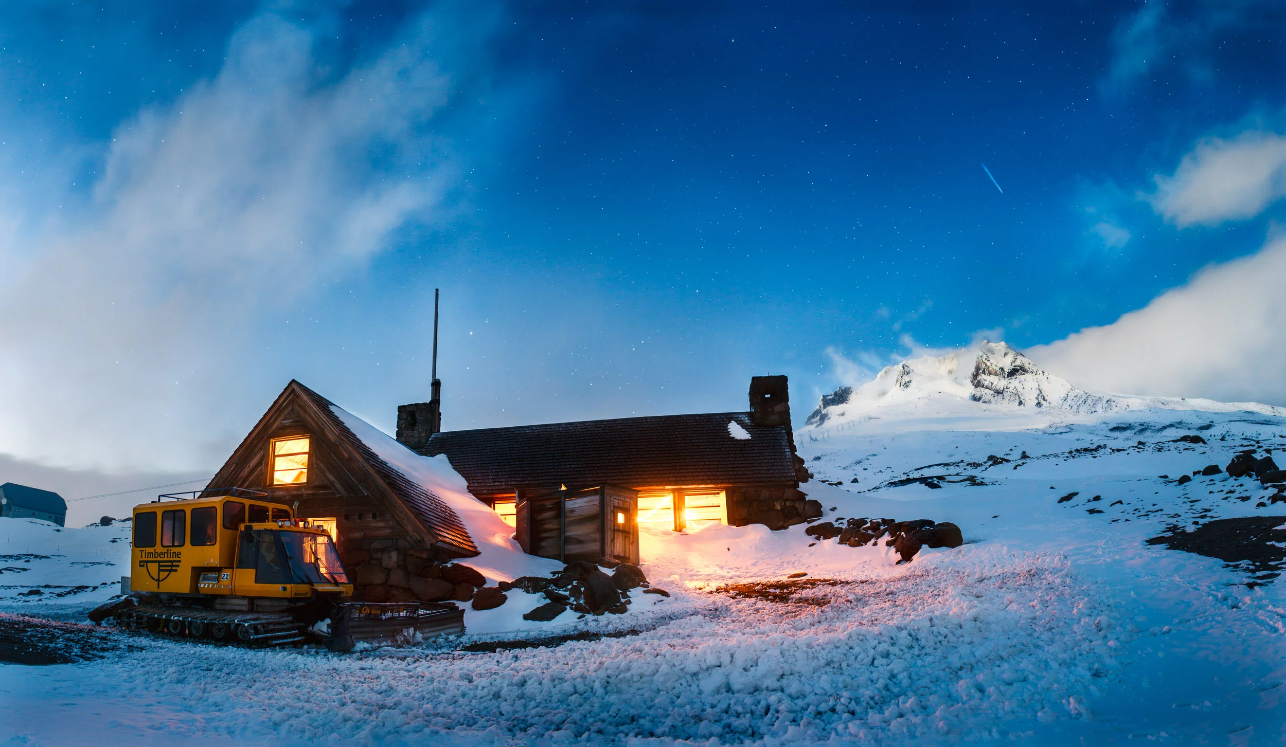 Silcox Hut glow