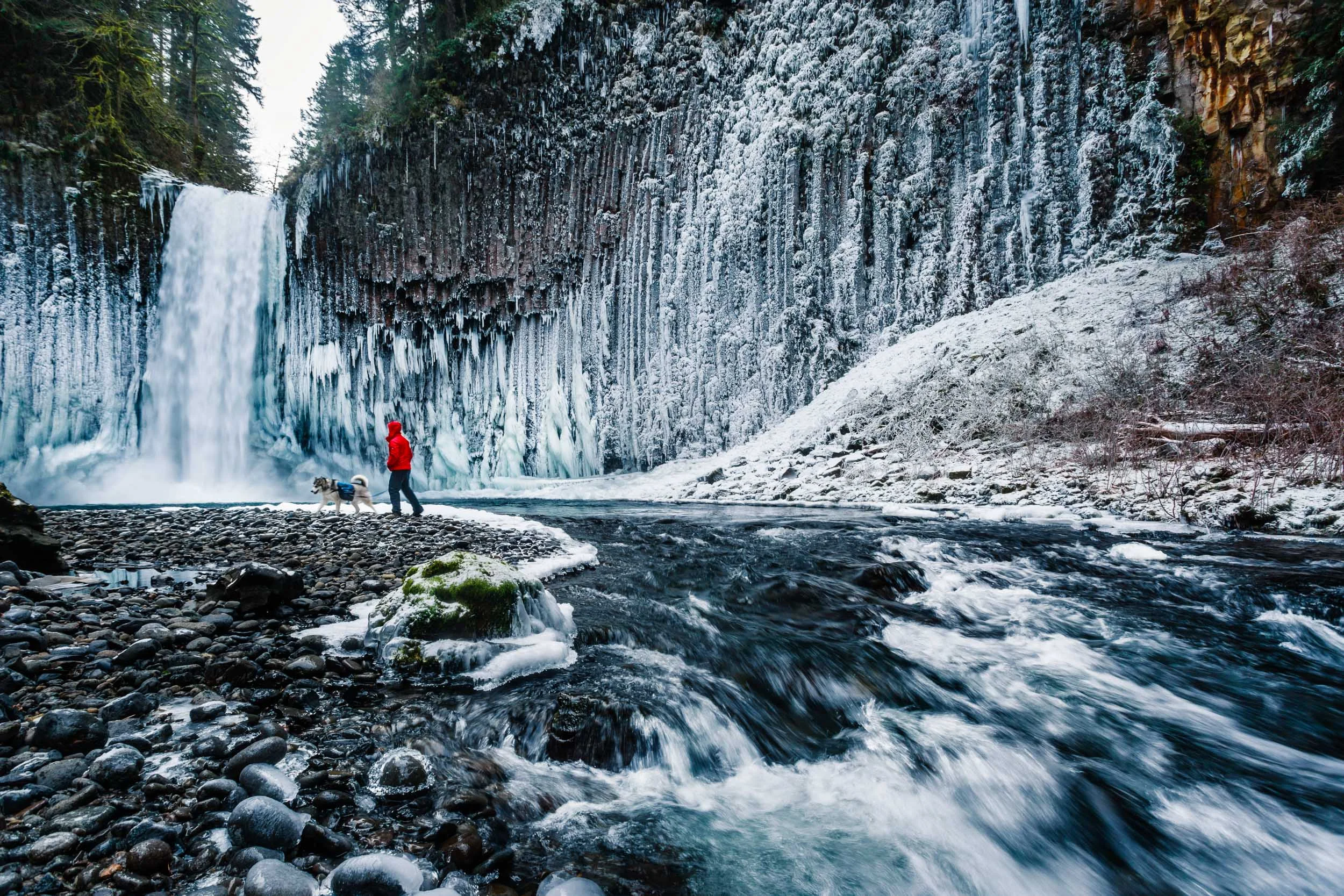 Exploring Frozen Abiqua Falls