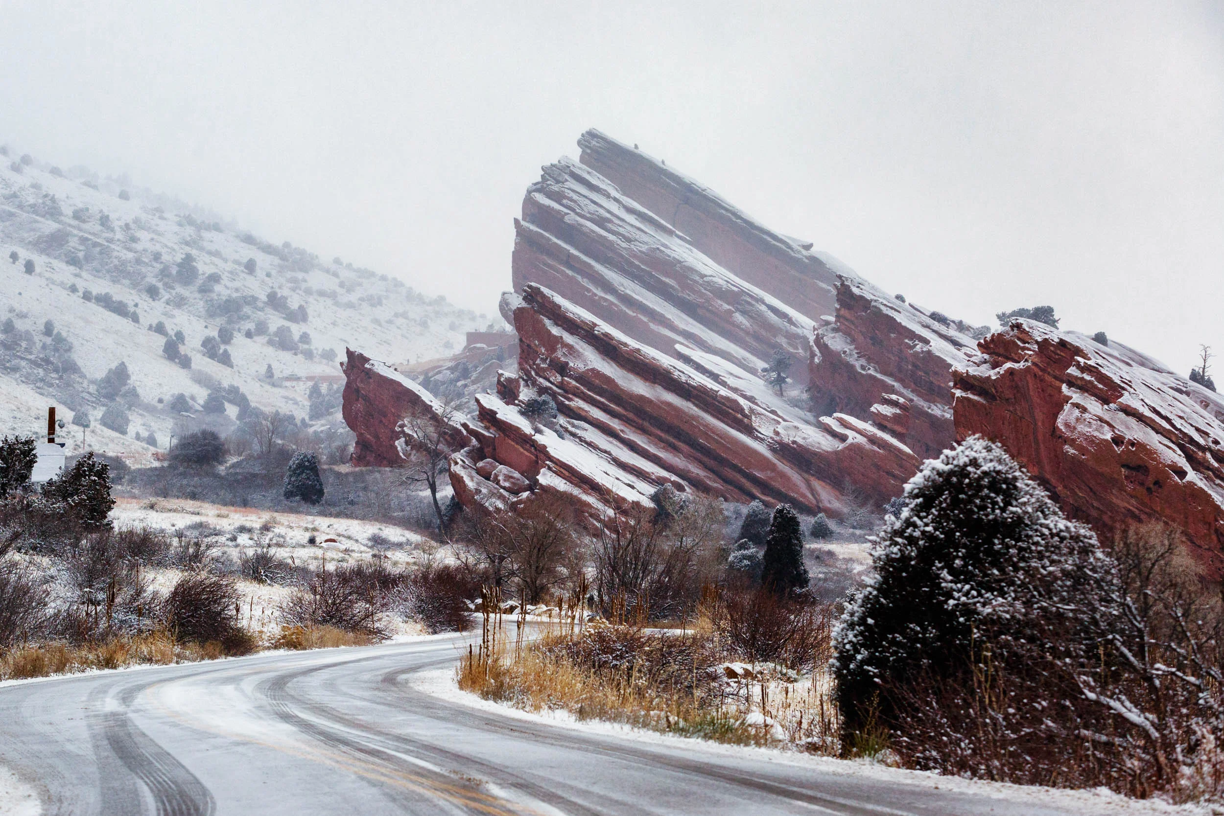 Dusted Red Rock, Colorado