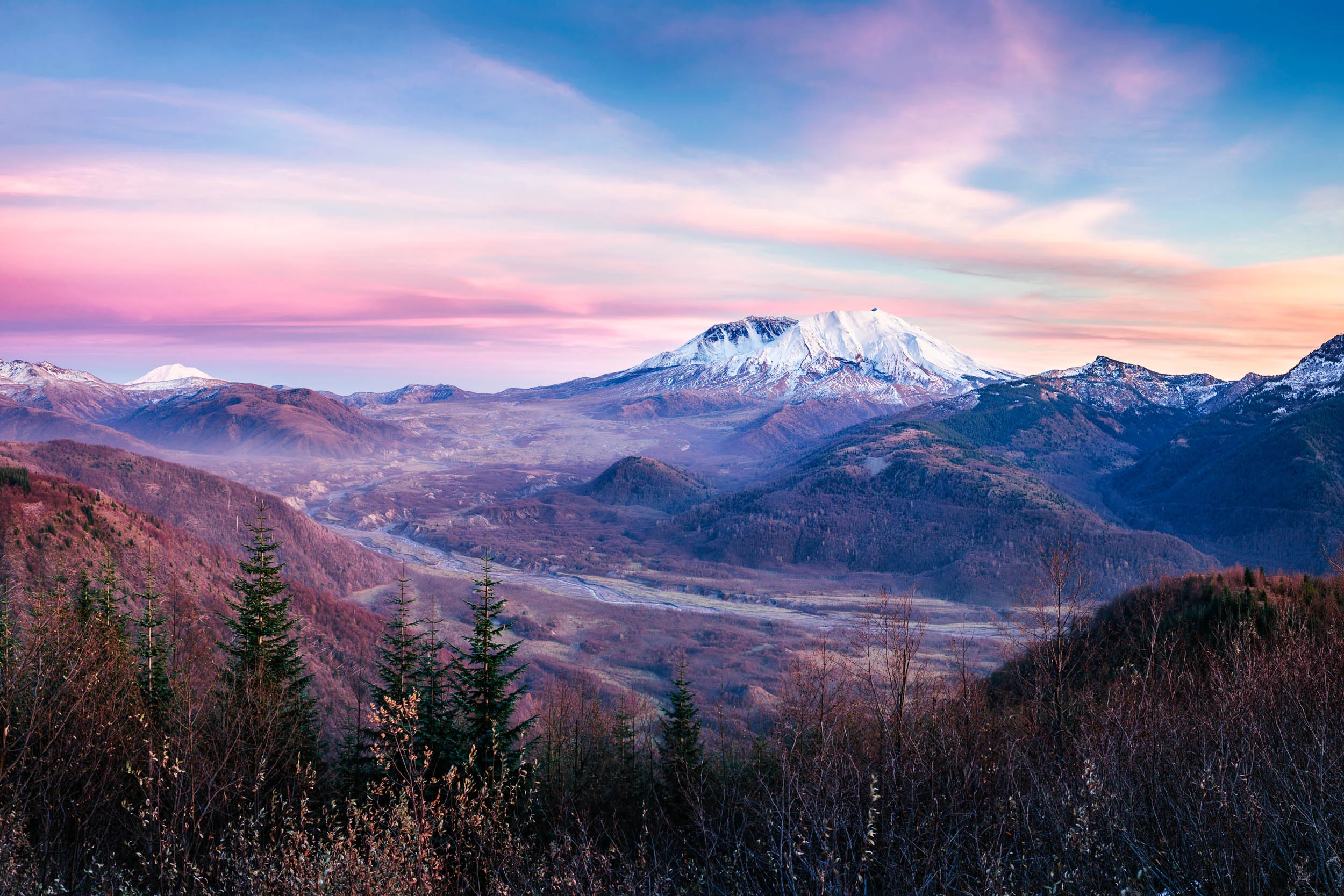 Mt St Helens Sunset