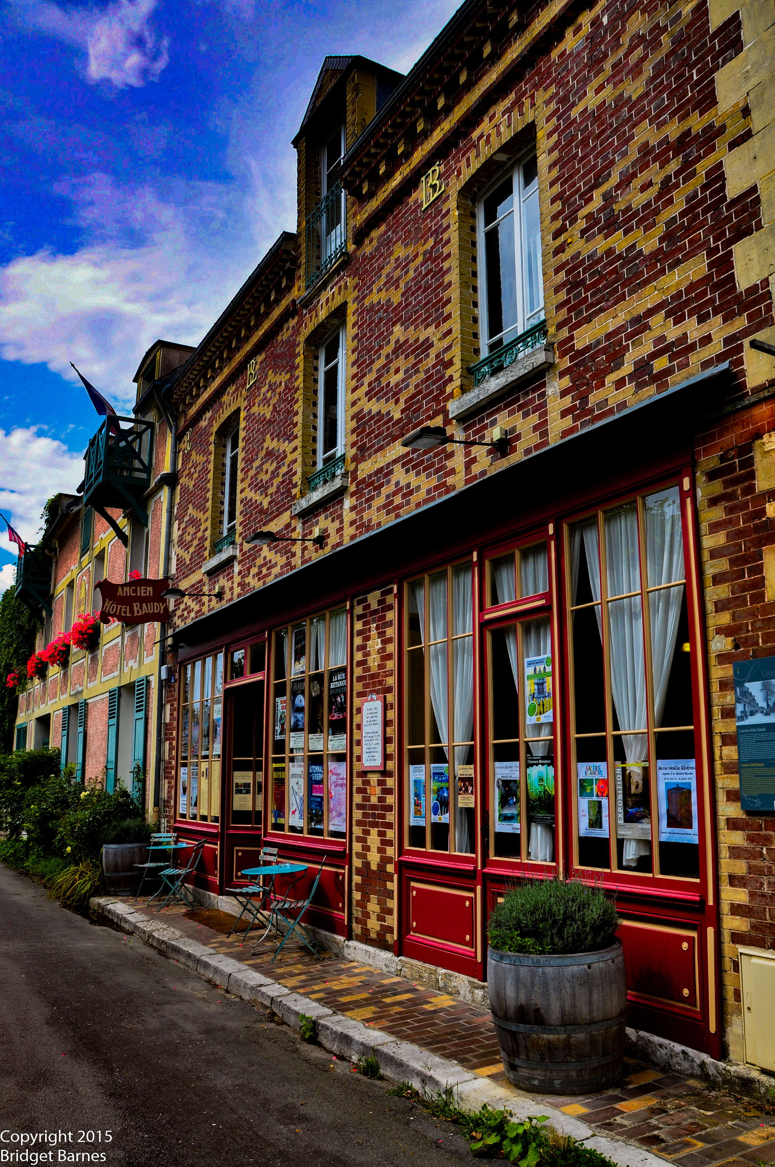 Hotel Baudy where Monet, Cezanne, and Renoir gathered to paint. It's now a restaurant that serves the best chicken that I have ever eaten. Giverny, France