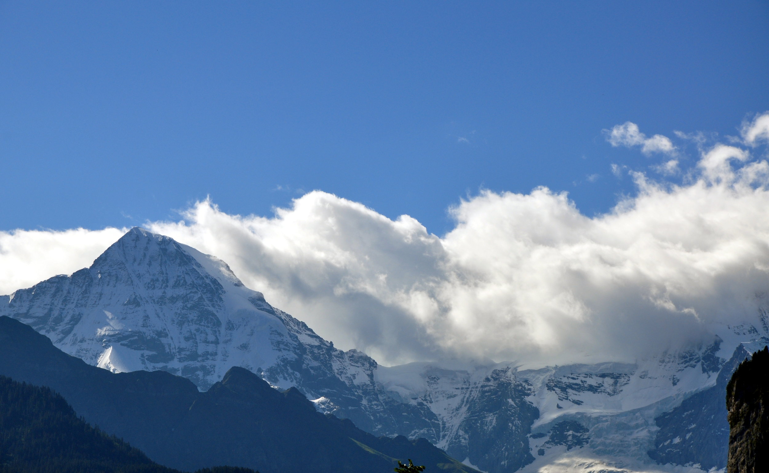 Our view as we walked around Wilderswil