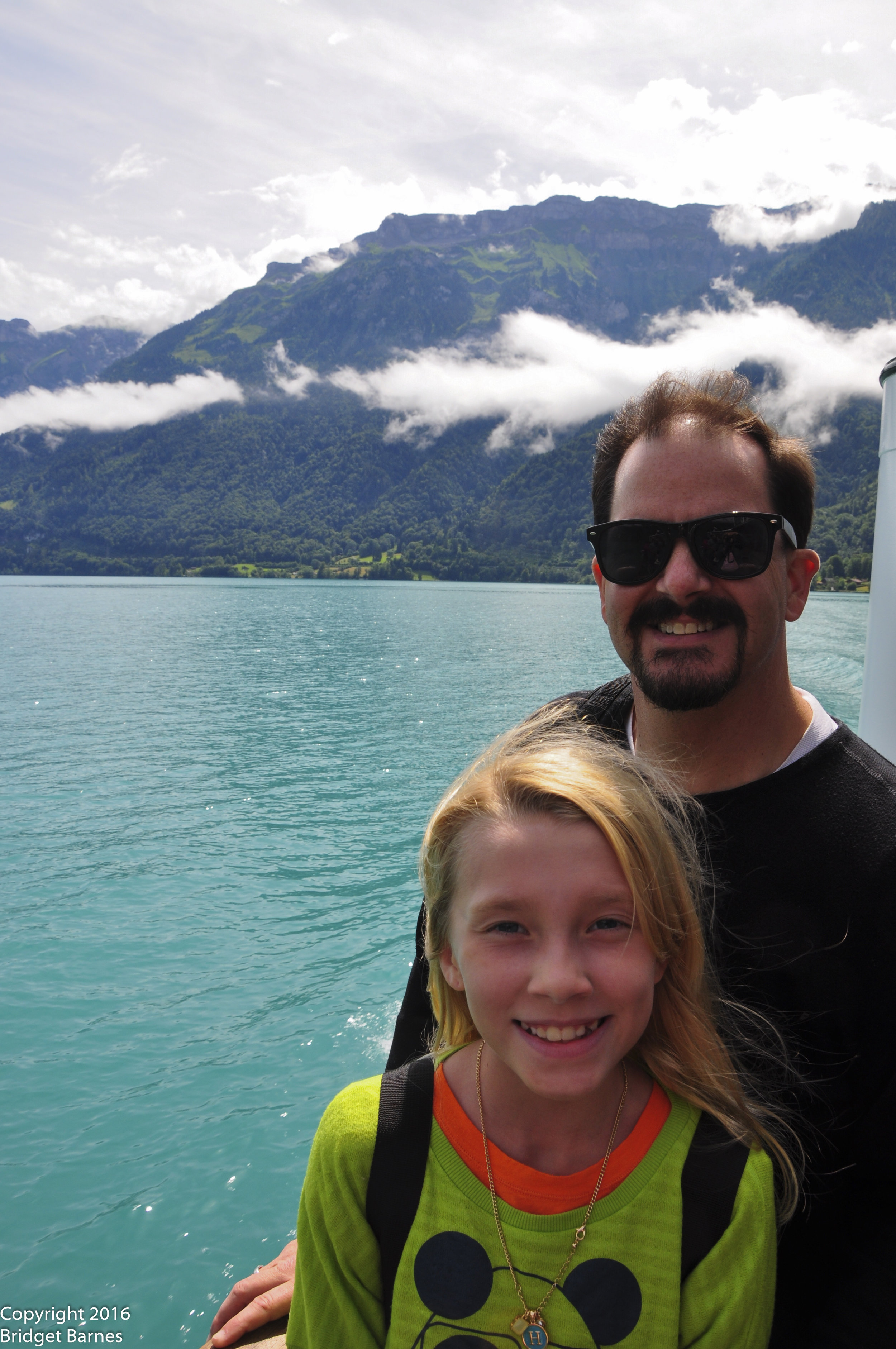 The Girl and the Man on Lake Brienz