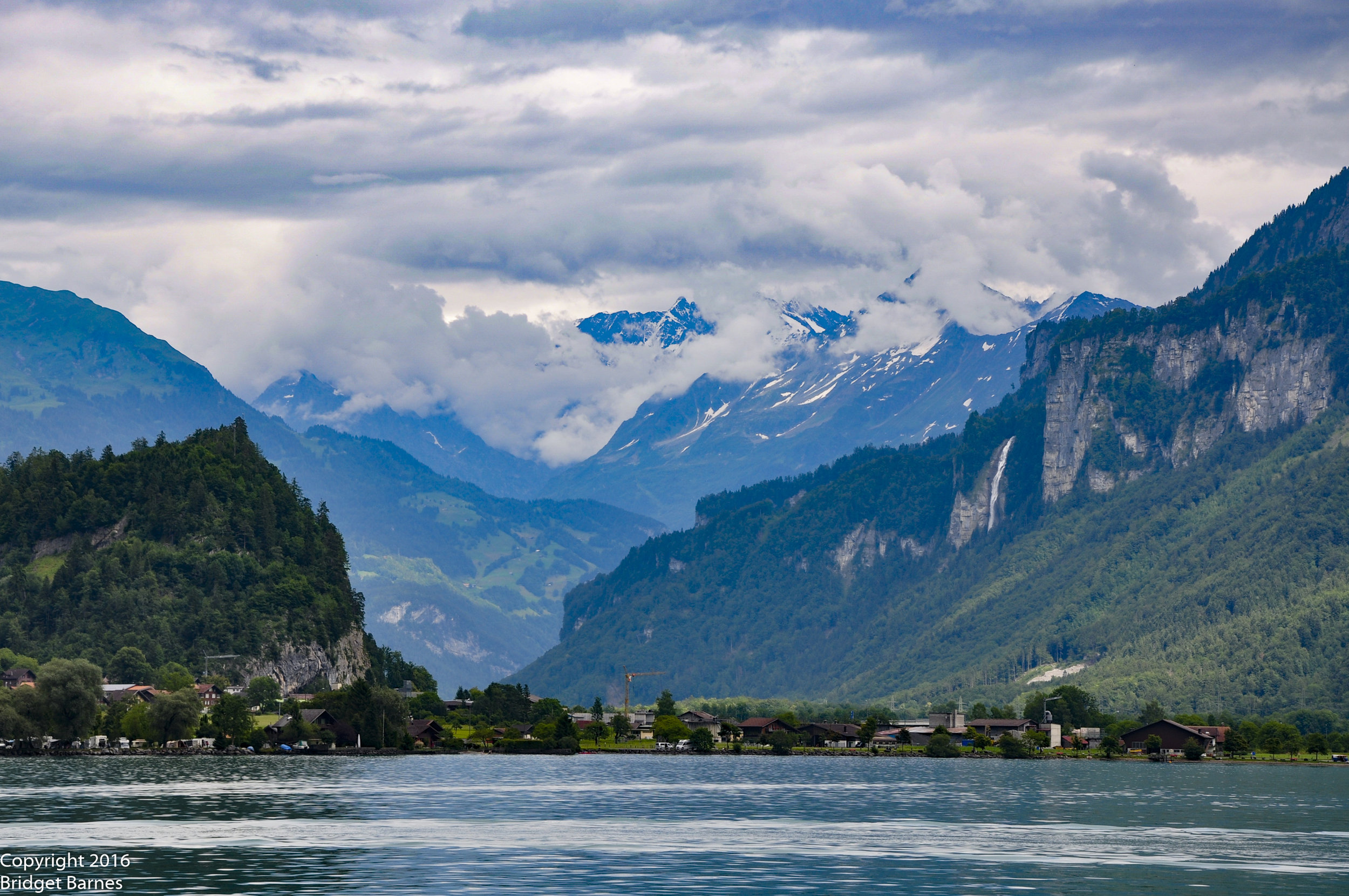 A view from the promenade in Brienz