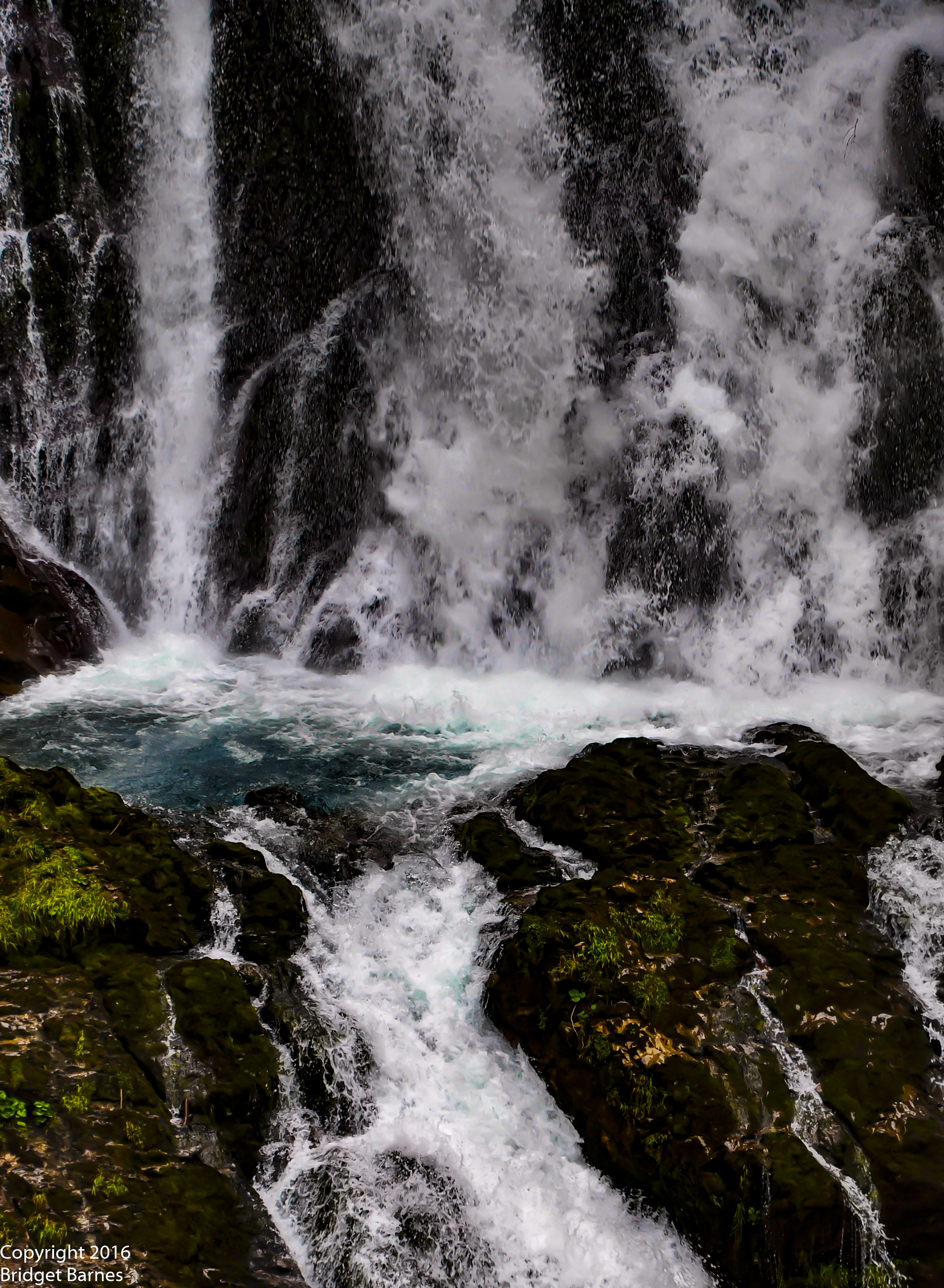 One of the fourteen waterfalls that make up Giessbach Falls