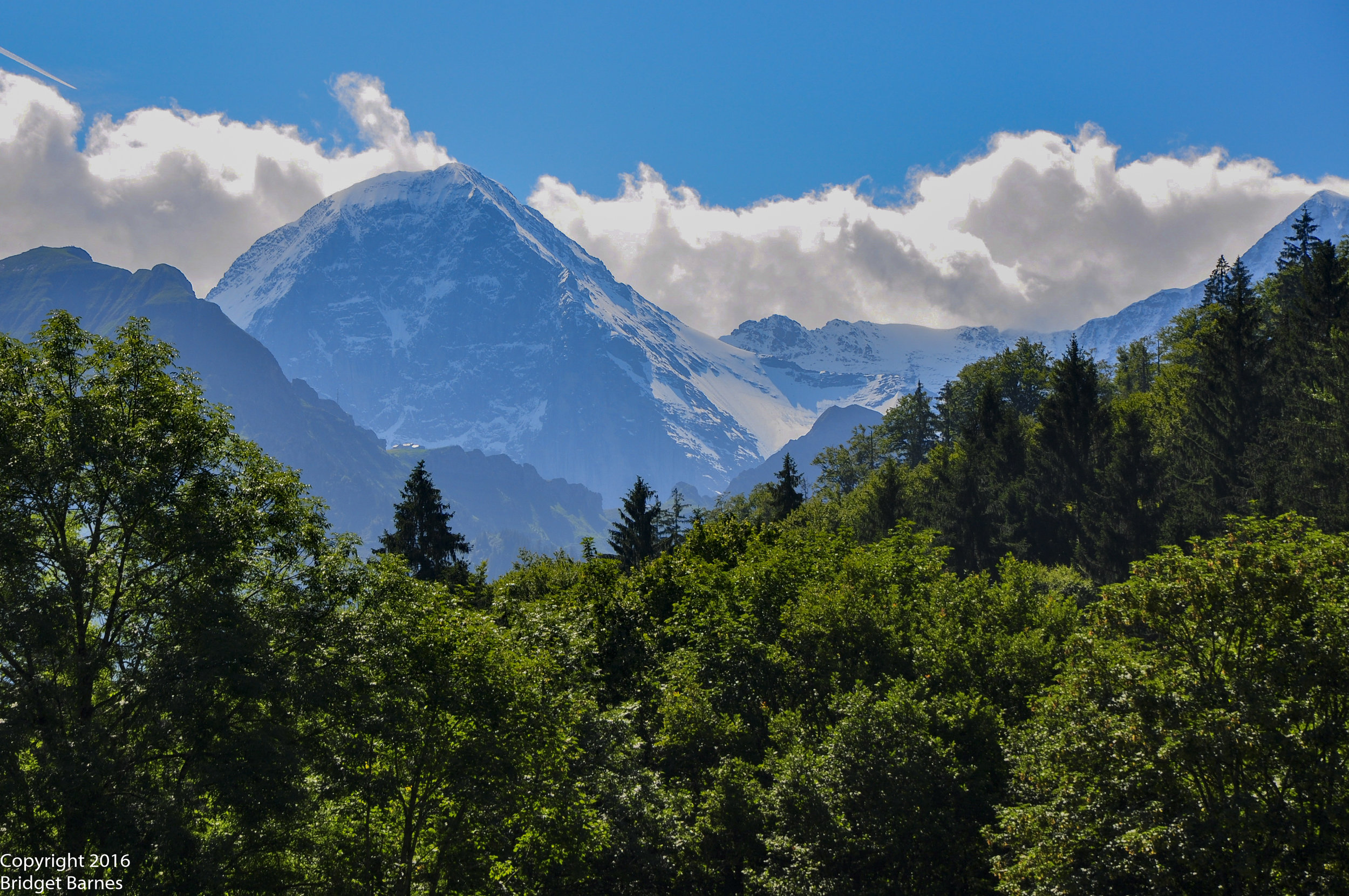One of the many amazing views on our drive up the mountain to Saxeten