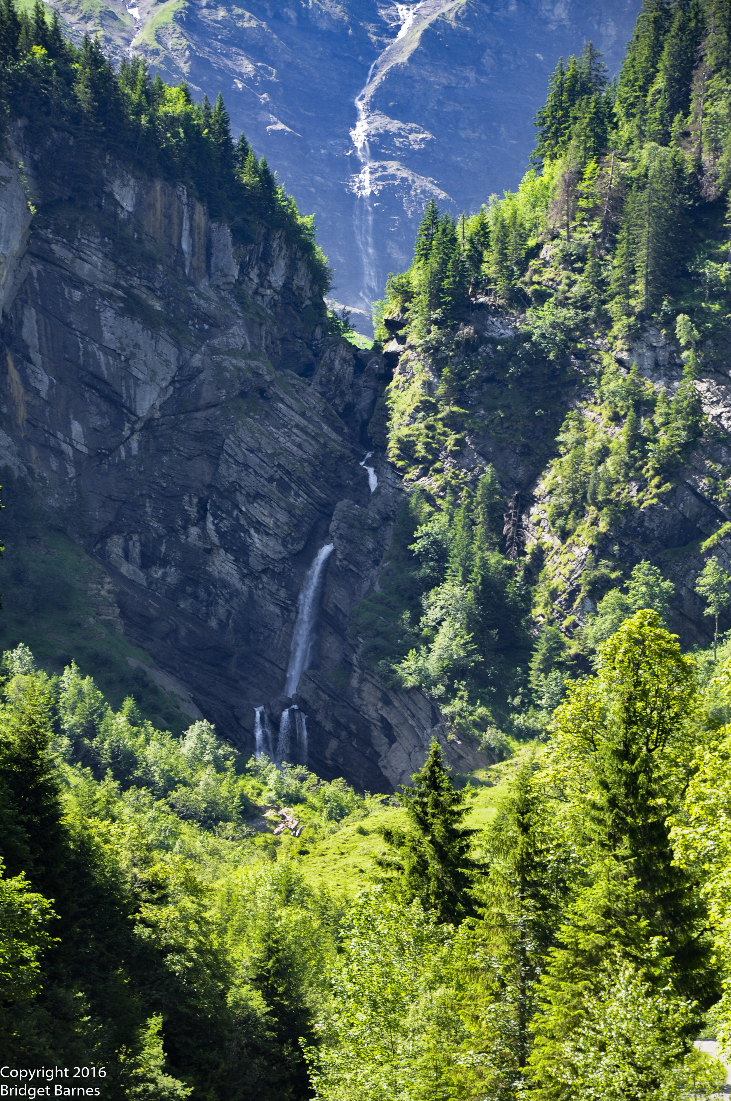Waterfalls in Saxeten