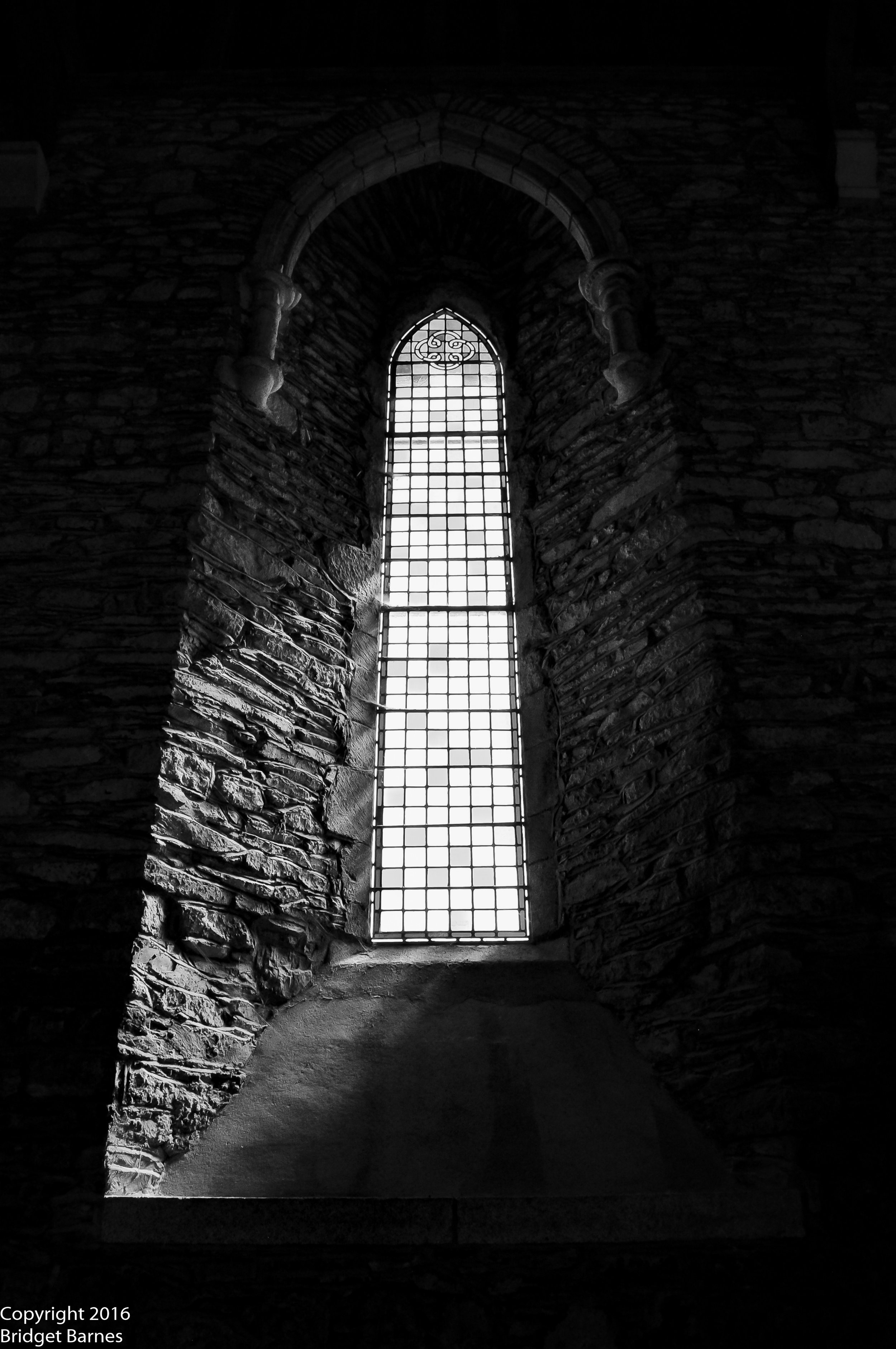 Window inside the Cathedral Church of St. Brigid
