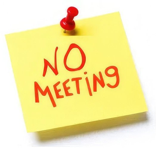 Happy Halloween: No meeting
