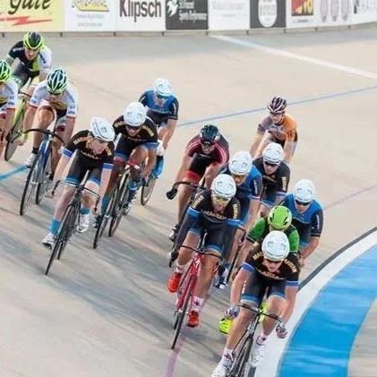 Racing at the Major Taylor Velodrome