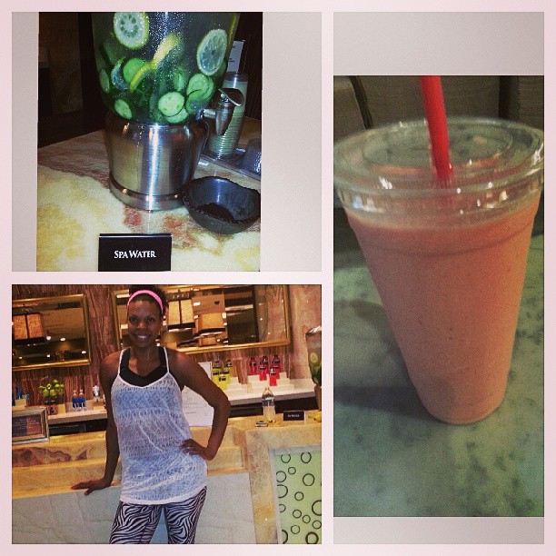 I always make time for a workout, even in Vegas! #wynn #gym #spa #Vegas #sweat #Encore #NadiaMurdockFit