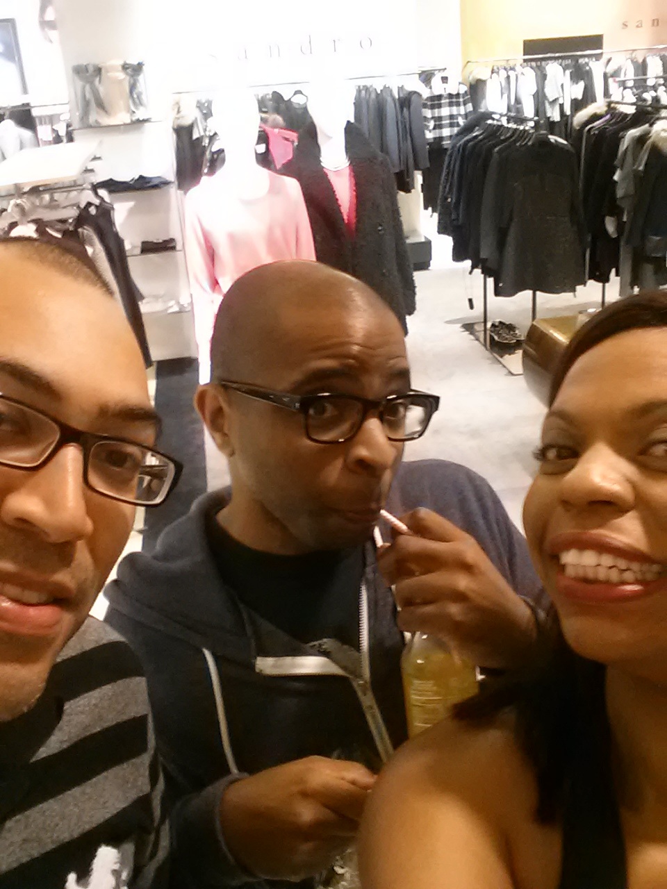 The best support team ever! Left Cecil Villar( Villar Dishes ) Center Maurice Murdock (Artist Moebocop ) Right Nadia Murdock Fit