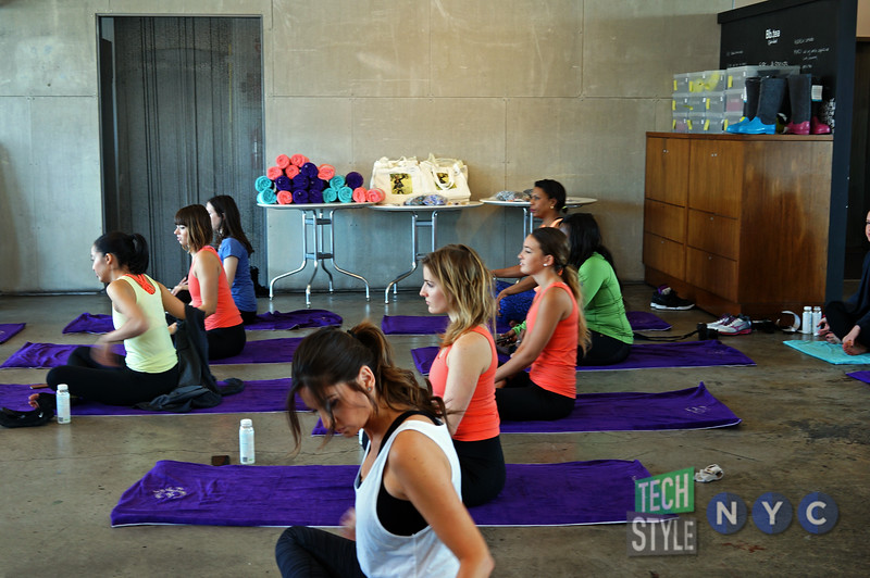 Kicked off the session with yoga provided by www.gopriv.com