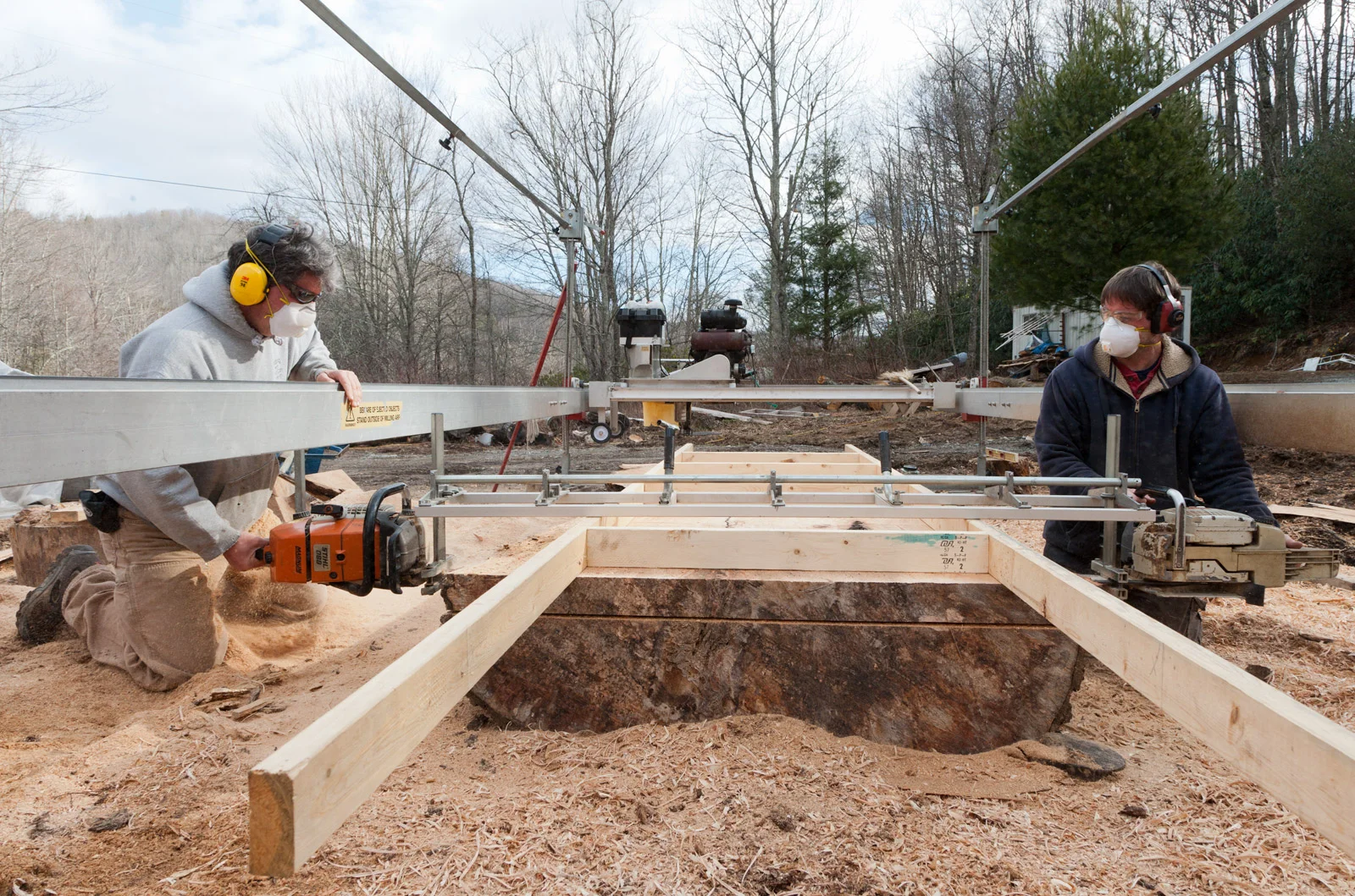 Cutting Maple Slab for Dining Table