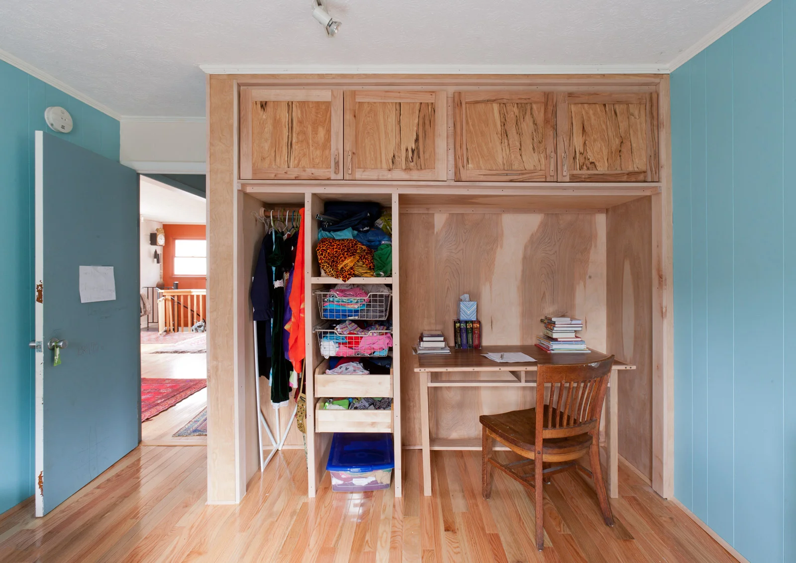 Maple and Spalted Birch Bedroom Built-ins