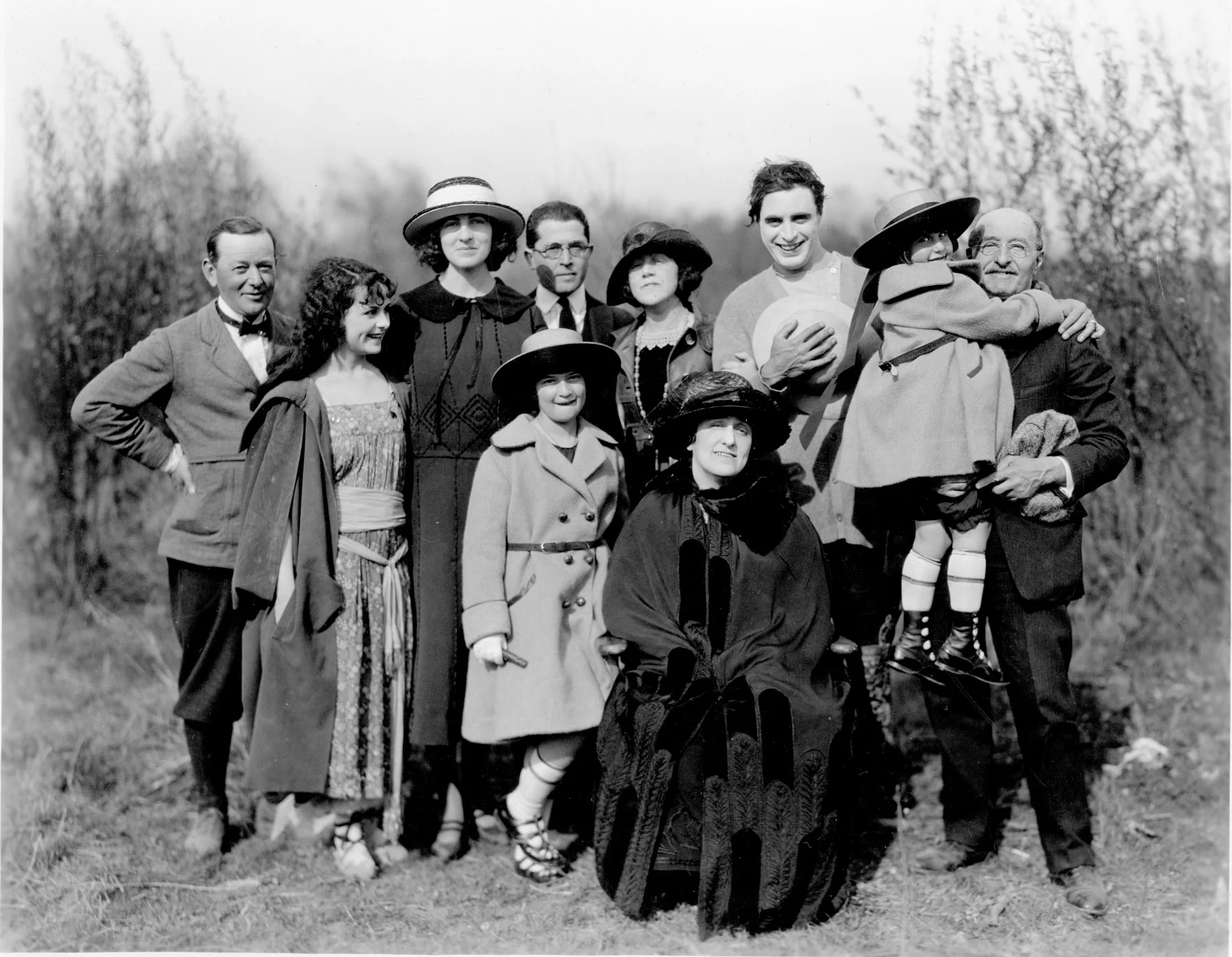 Group Shot with William Fox at Fox Studios, Hollywood (1921)