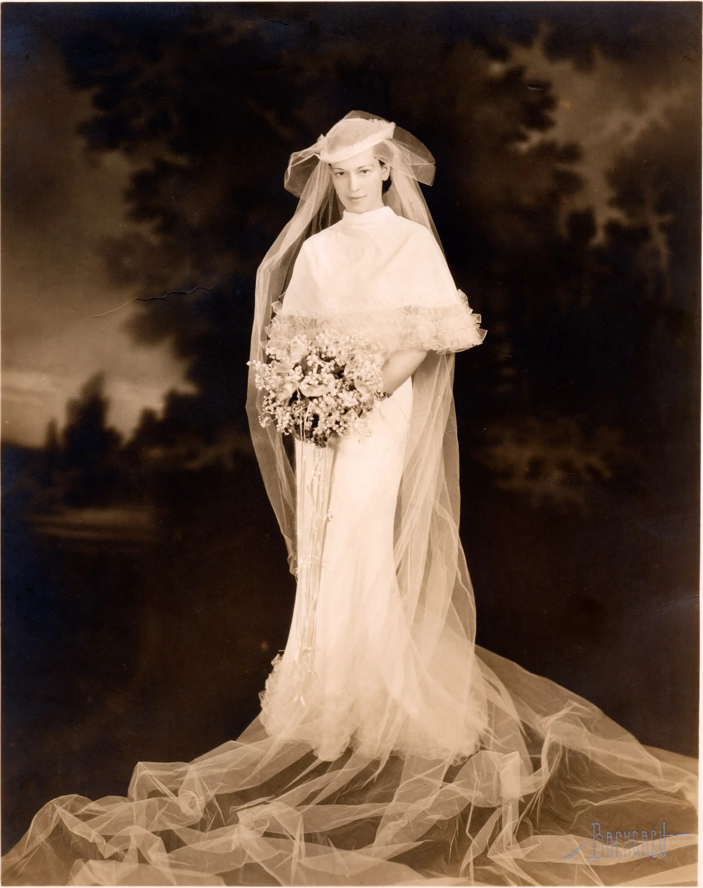 Bernice Fried Sacks - Wedding Photo. (c.1936)