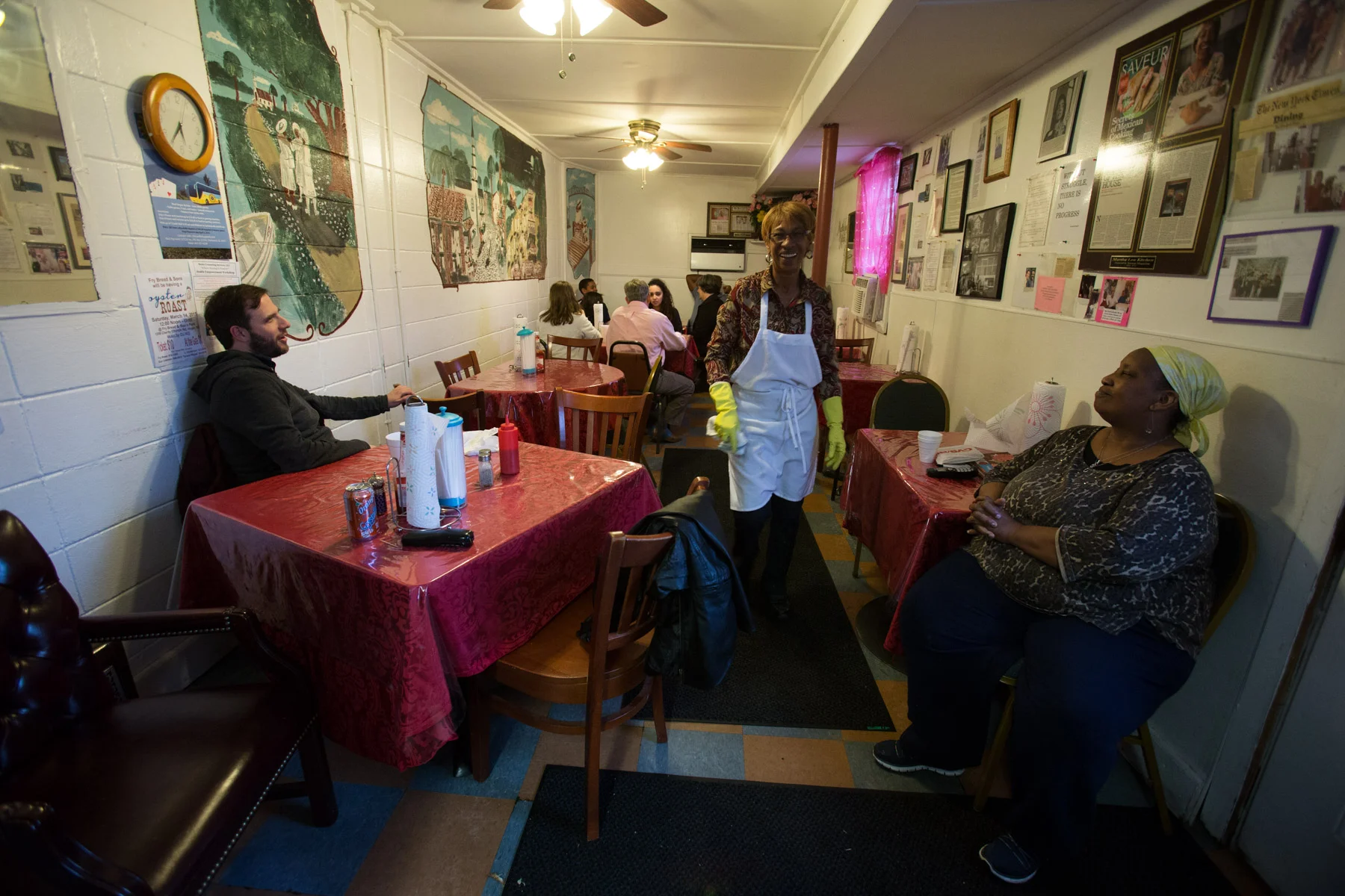 Jed and Martha Lou's Daughters. Martha Lou's Restaurant, Charleston, SC. 3/13/2015