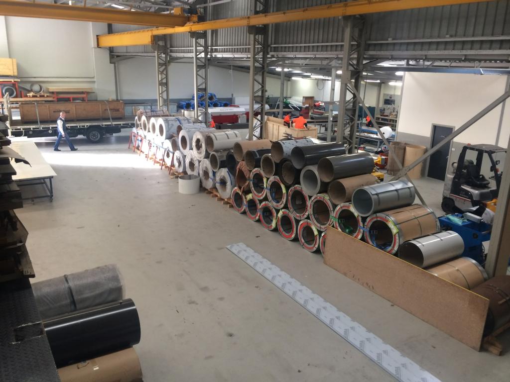Architectural Cladding - Coils in the Factory 
