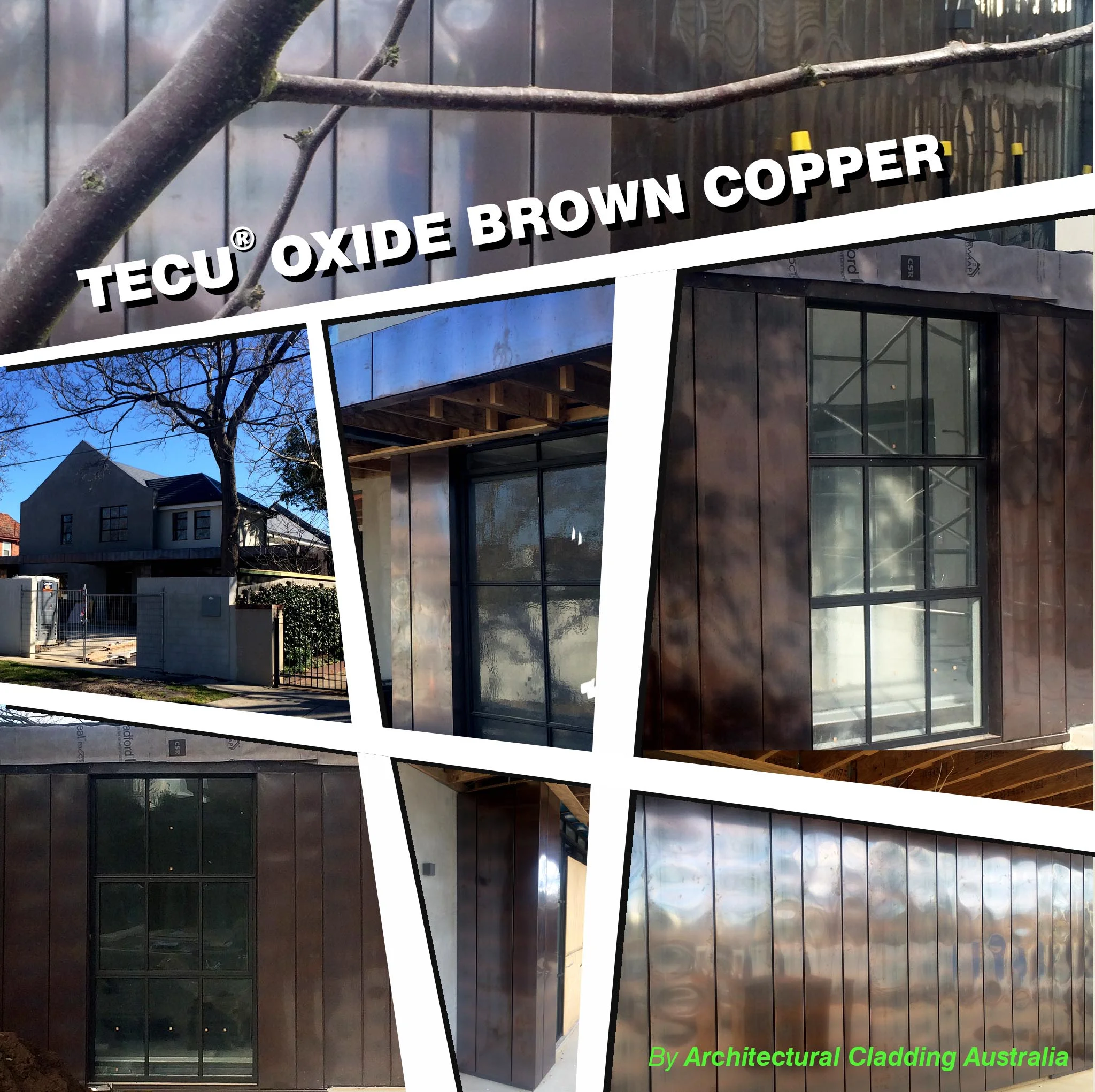 TECU® Oxid Copper for Boutique Residence in Toorak VIC
