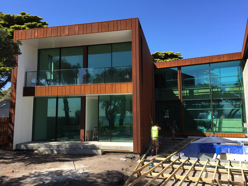 Corten Interlocking Panels Wall Cladding